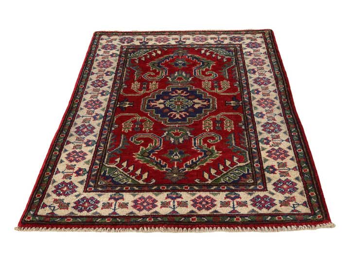 2' 6 x 4' 1 Hand Knotted Kazak Rug