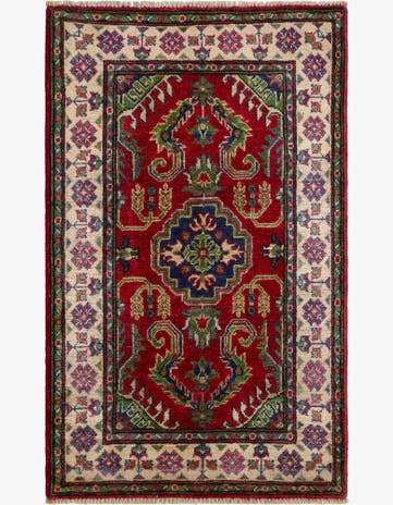 2' 6 x 4' 1 Hand Knotted Kazak Rug
