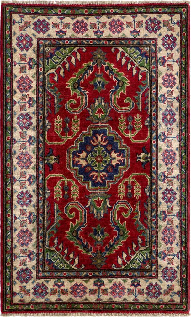 2' 6 x 4' 1 Hand Knotted Kazak Rug