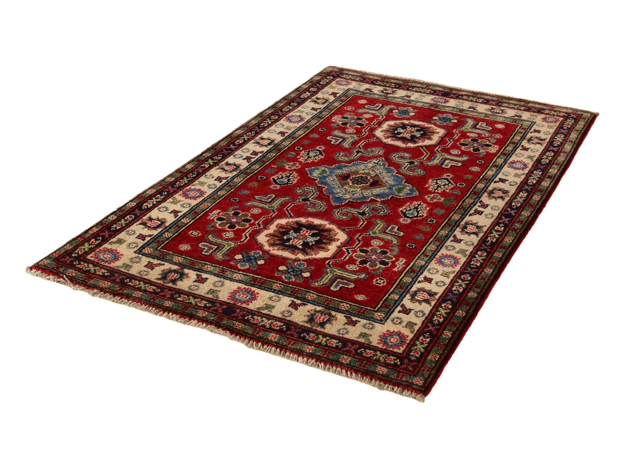 2' 7 x 3' 11 Hand Knotted Kazak Rug