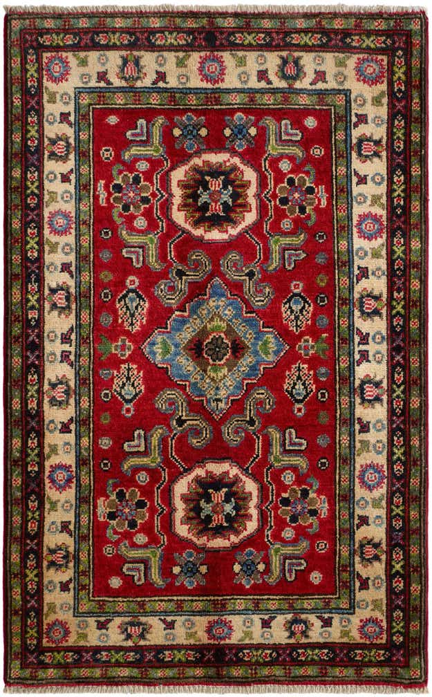 2' 7 x 3' 11 Hand Knotted Kazak Rug