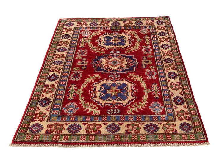 Detail image of 2' 8 x 4' Hand Knotted Kazak Rug