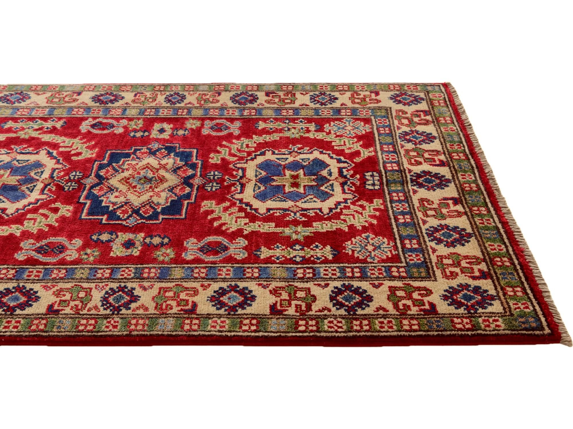 2' 8 x 4' Hand Knotted Kazak Rug