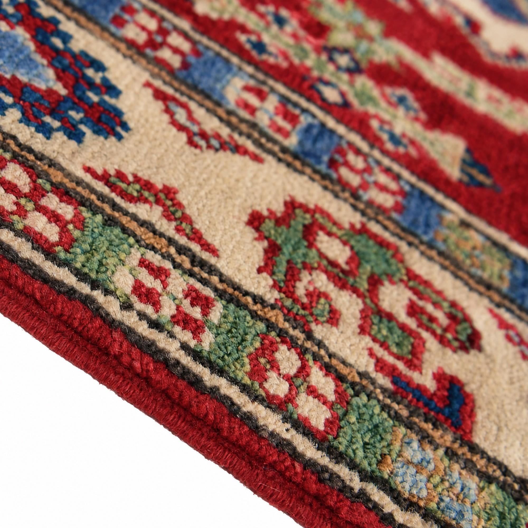 80cm x 120cm Hand Knotted Kazak Rug