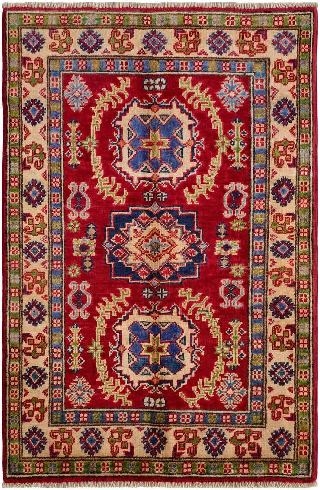 2' 8 x 4' Hand Knotted Kazak Rug