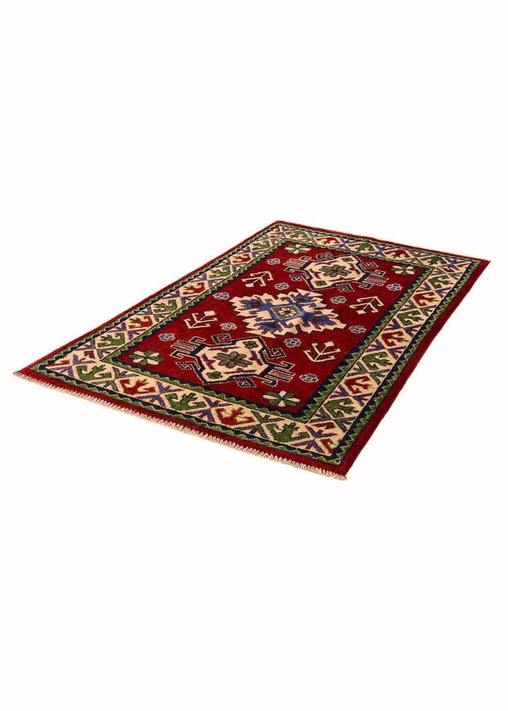2' 6 x 4' Hand Knotted Kazak Rug