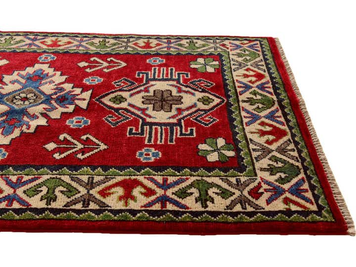 2' 6 x 4' Hand Knotted Kazak Rug