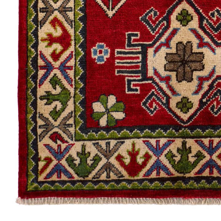 2' 6 x 4' Hand Knotted Kazak Rug