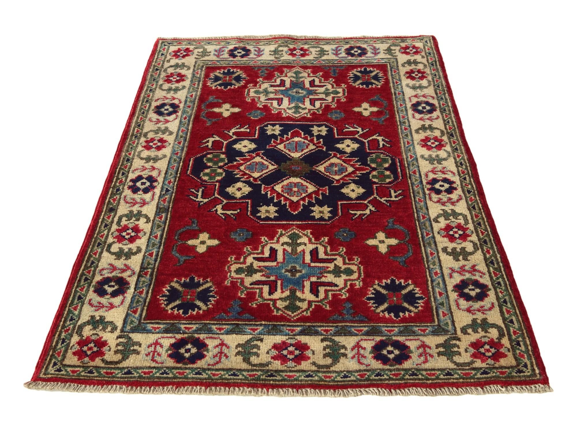 2' 8 x 4' 3 Hand Knotted Kazak Rug