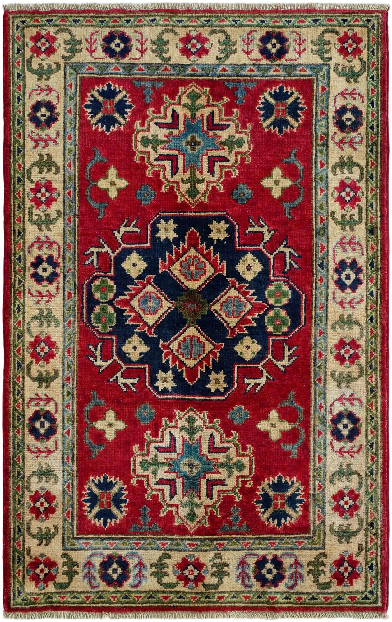 2' 8 x 4' 3 Hand Knotted Kazak Rug