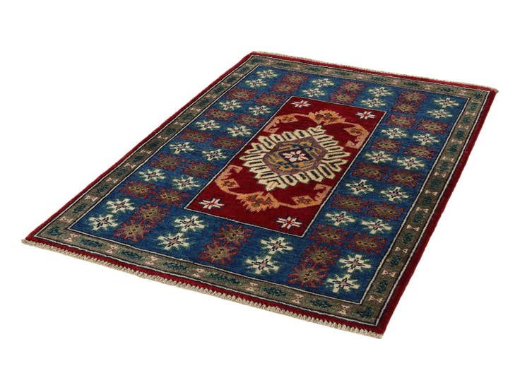 Detail image of 2' 7 x 3' 10 Hand Knotted Kazak Rug