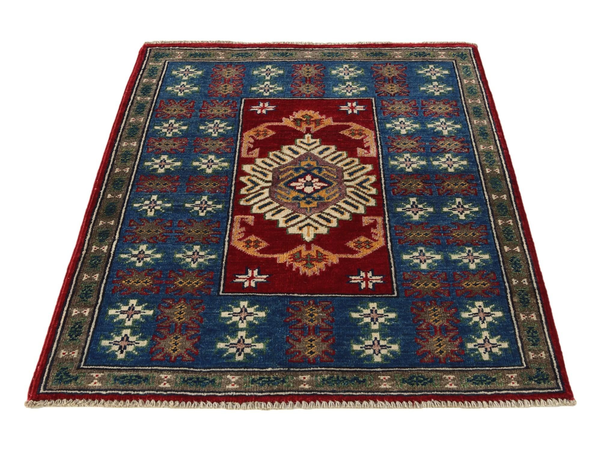 2' 7 x 3' 10 Hand Knotted Kazak Rug