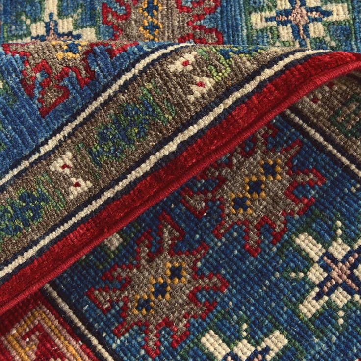 Detail image of 2' 7 x 3' 10 Hand Knotted Kazak Rug