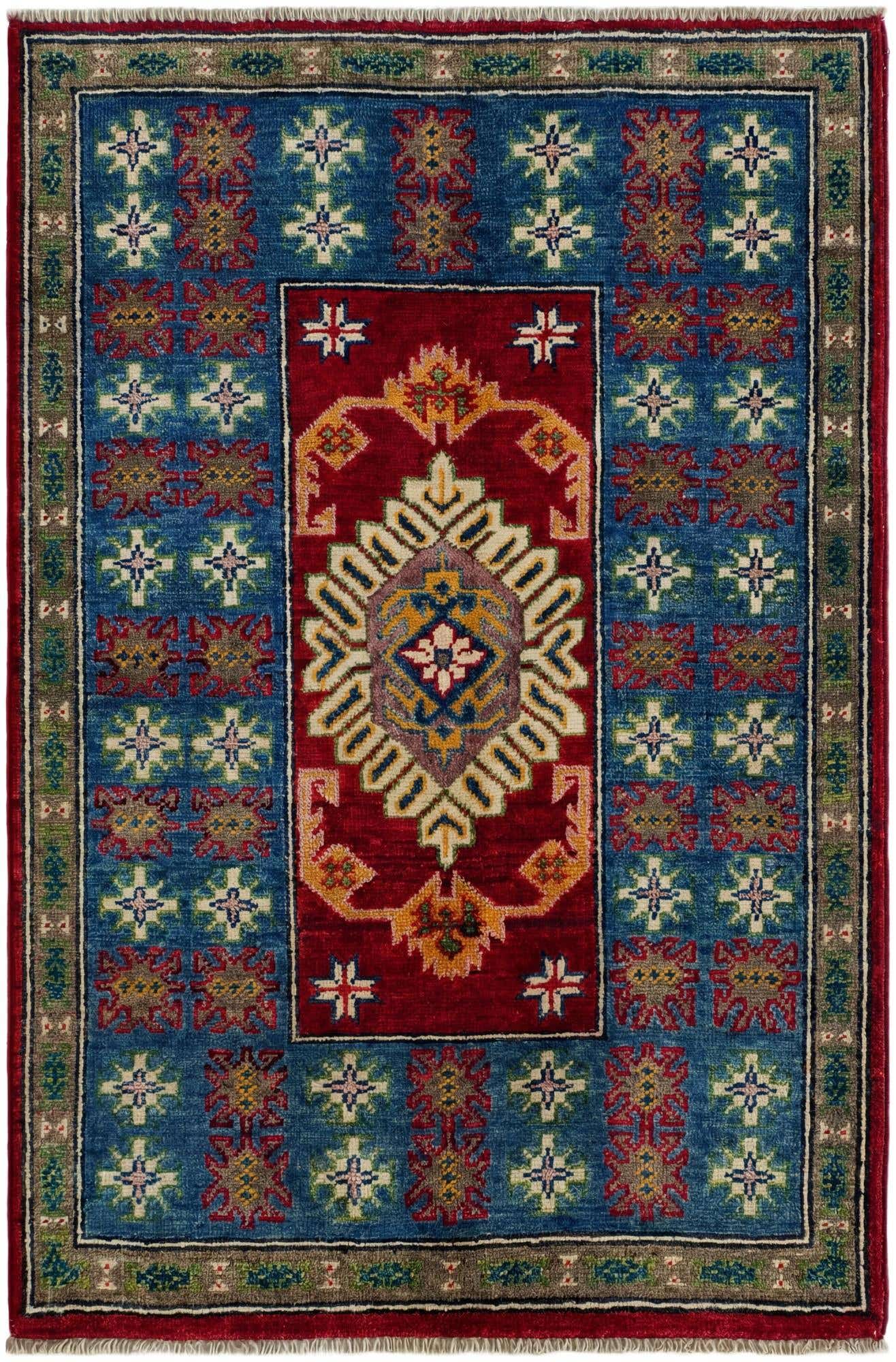 2' 7 x 3' 10 Hand Knotted Kazak Rug
