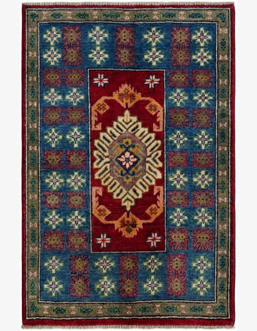 2' 7 x 3' 10 Hand Knotted Kazak Rug