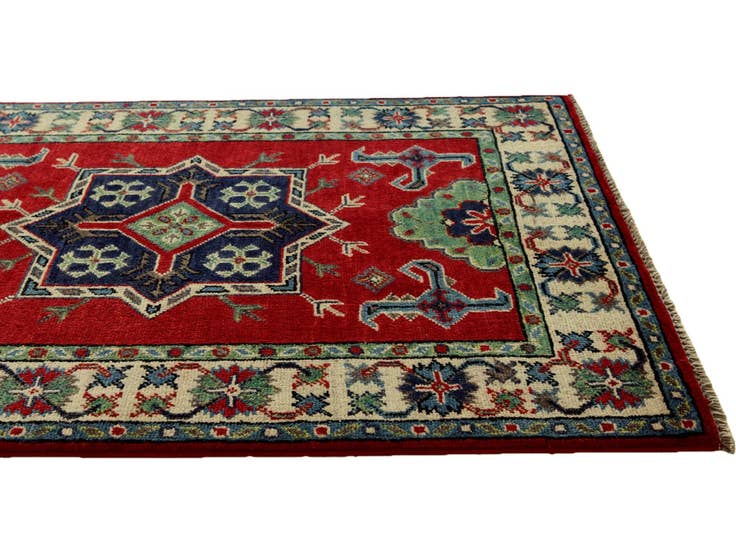 Detail image of 2' 8 x 4' 1 Hand Knotted Kazak Rug