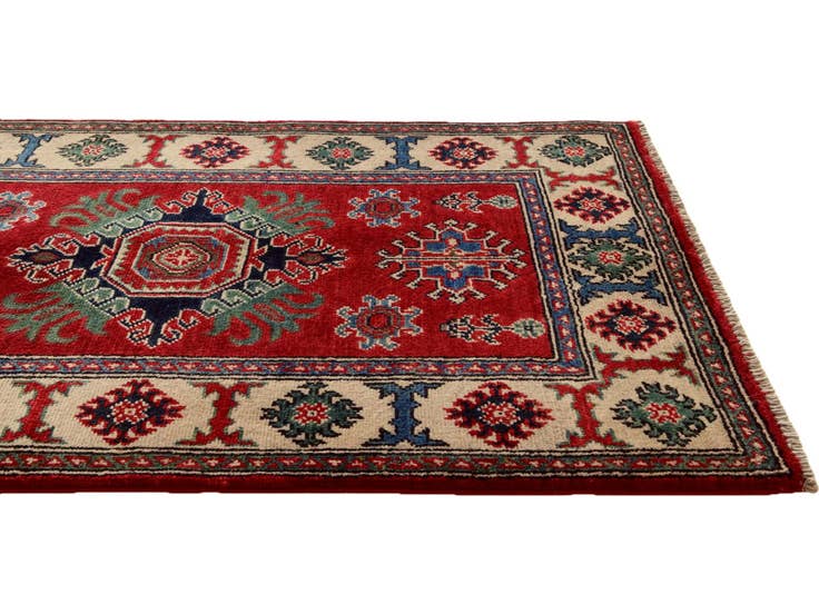 Detail image of 2' 6 x 4' 2 Hand Knotted Kazak Rug