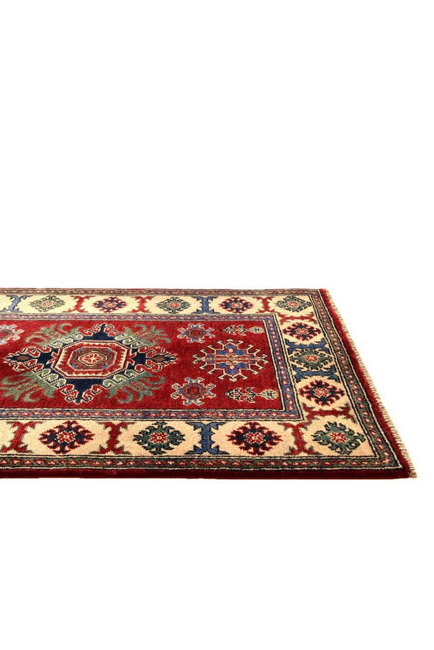 Detail image of 2' 6 x 4' 2 Hand Knotted Kazak Rug