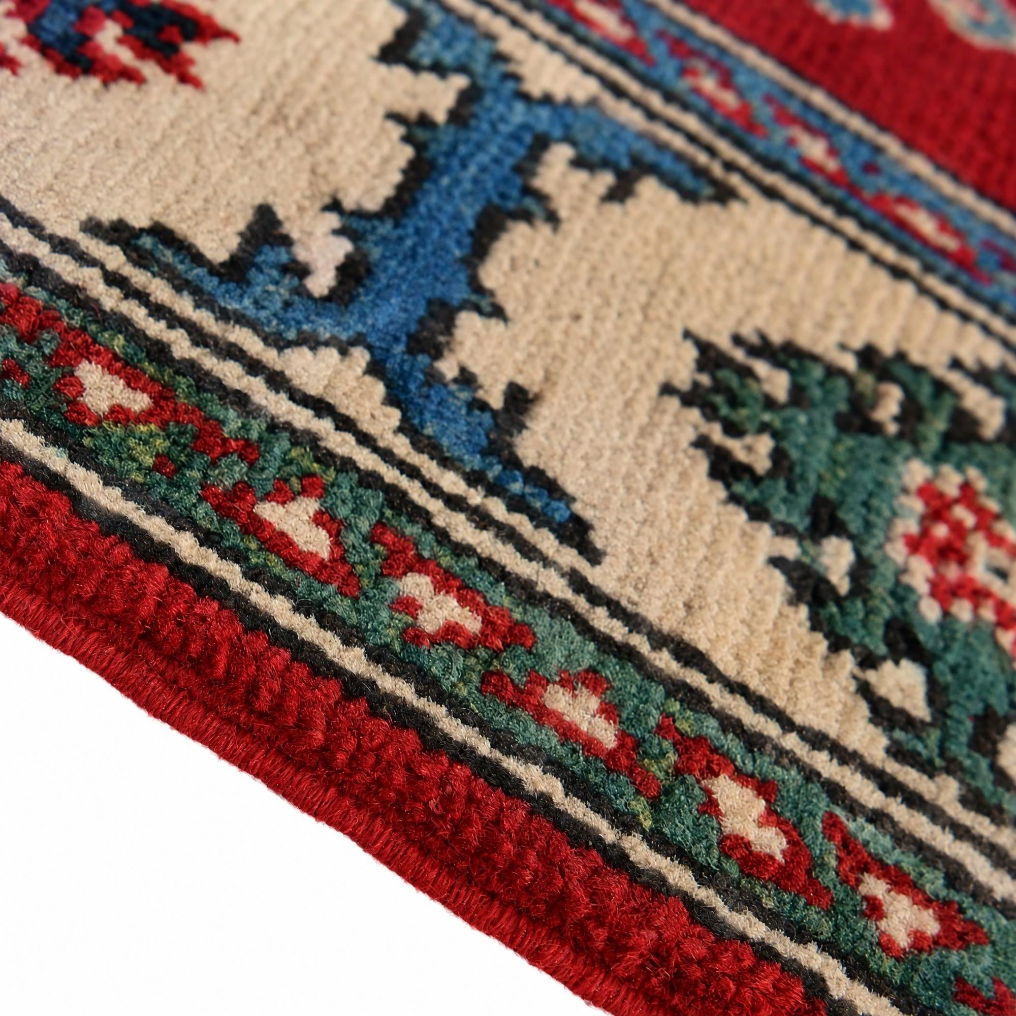 Detail image 8 of 12: 2' 6 x 4' 2 Hand Knotted Kazak Rug