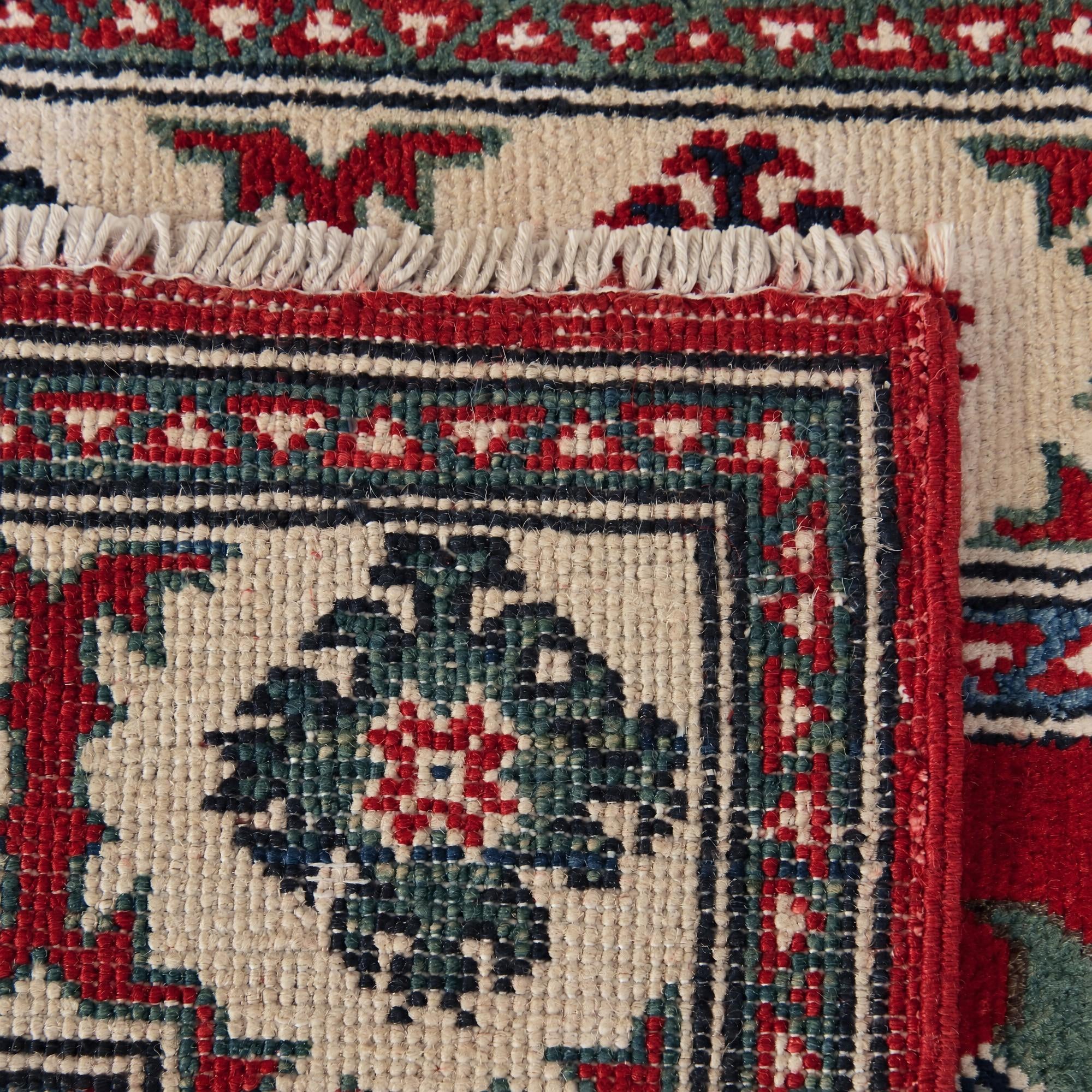 Detail image 12 of 12: 2' 6 x 4' 2 Hand Knotted Kazak Rug