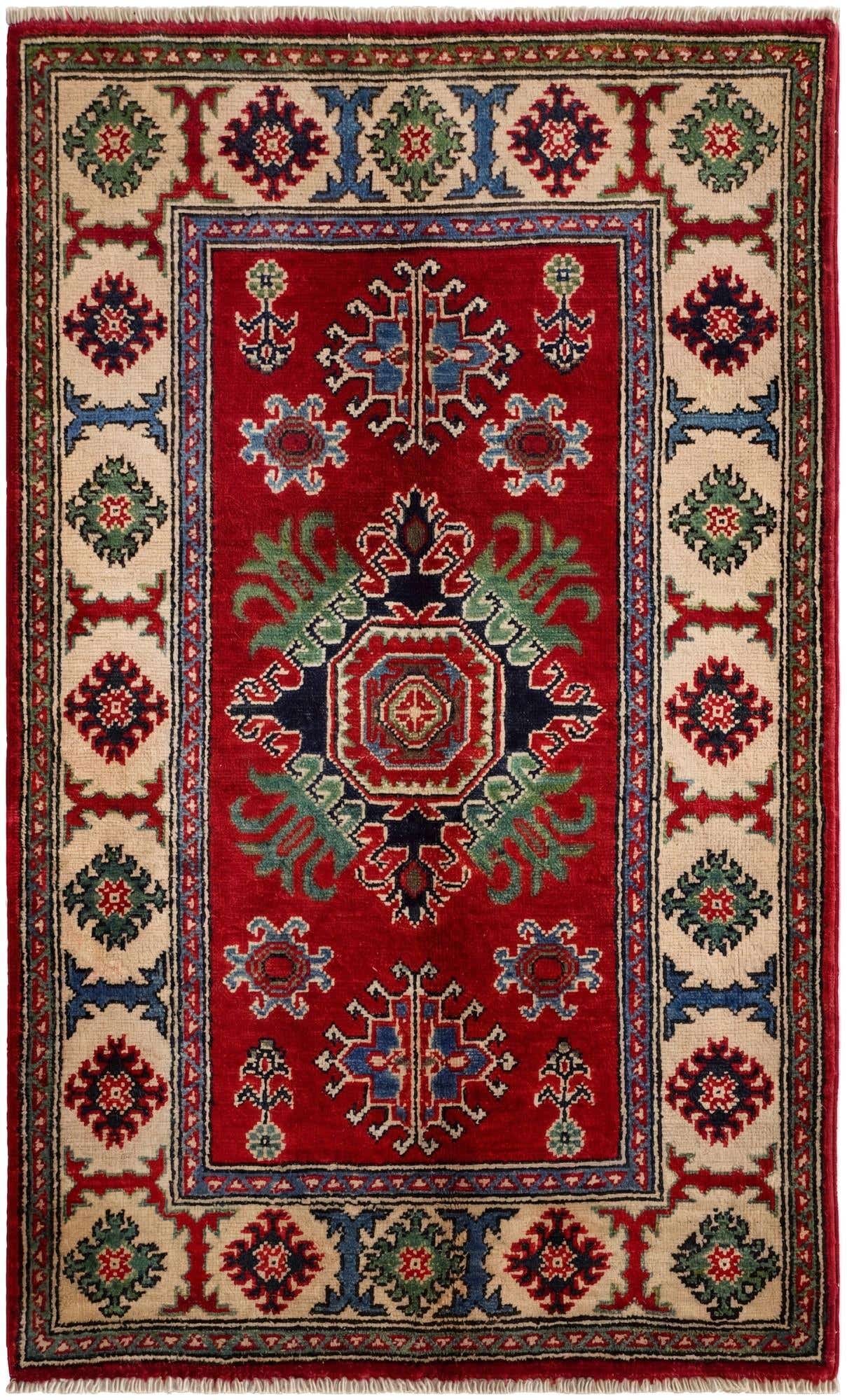 2' 6 x 4' 2 Hand Knotted Kazak Rug