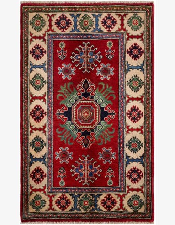 2' 6 x 4' 2 Hand Knotted Kazak Rug