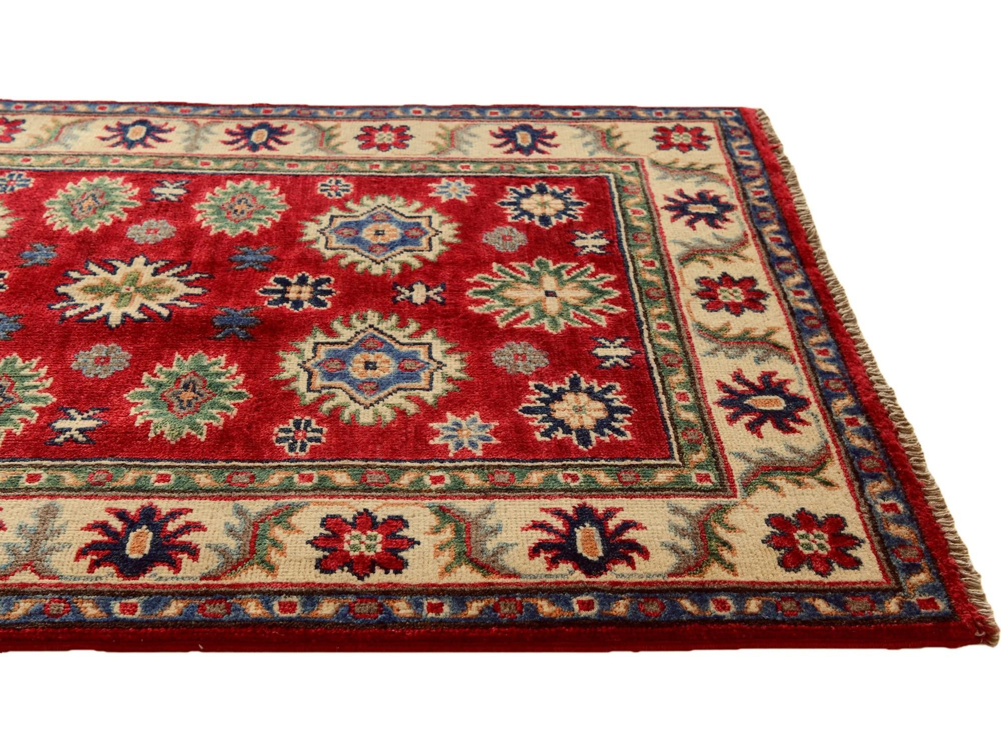 2' 10 x 4' 2 Hand Knotted Kazak Rug