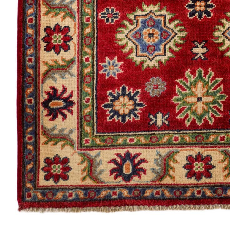 Detail image of 2' 10 x 4' 2 Hand Knotted Kazak Rug