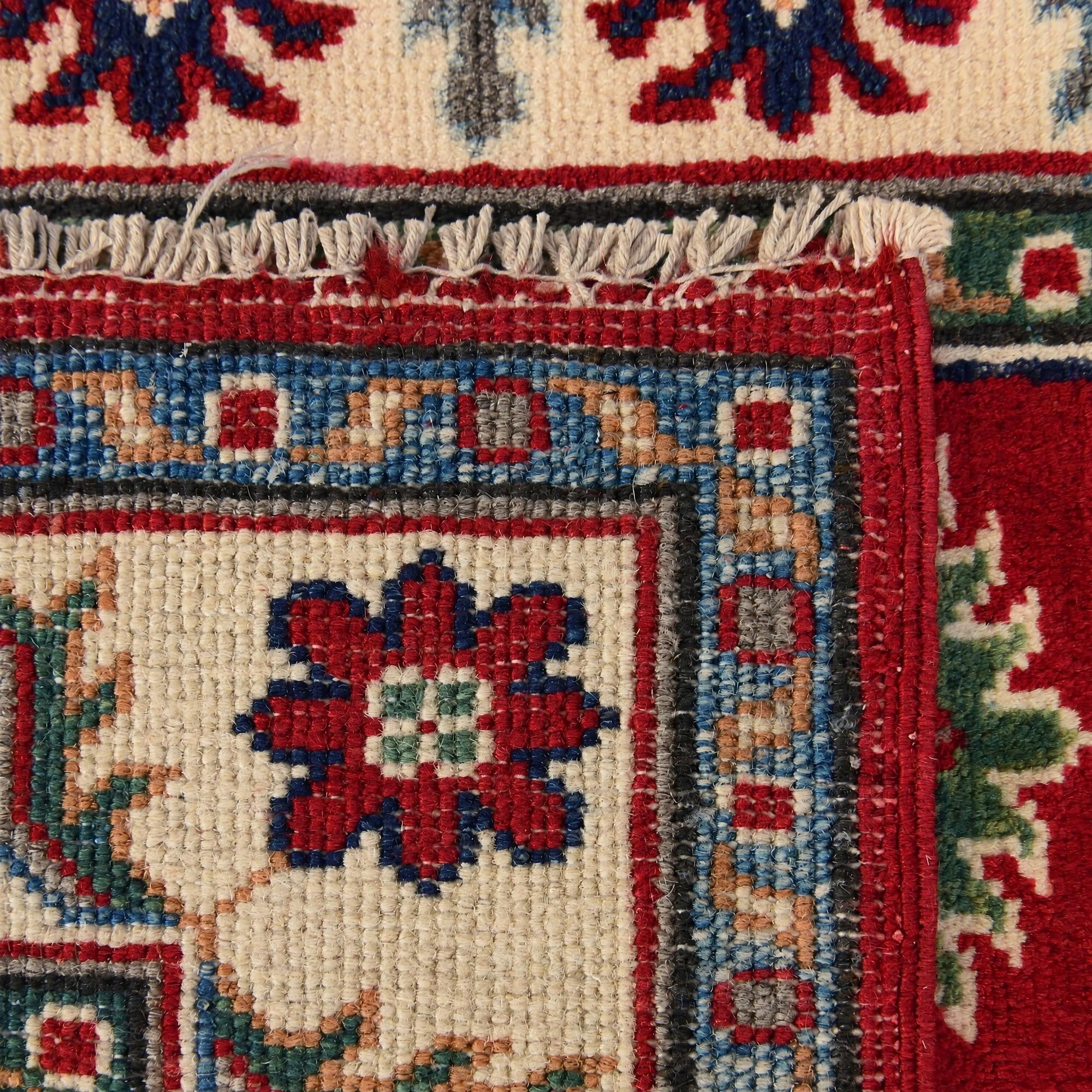 85cm x 125cm Hand Knotted Kazak Rug