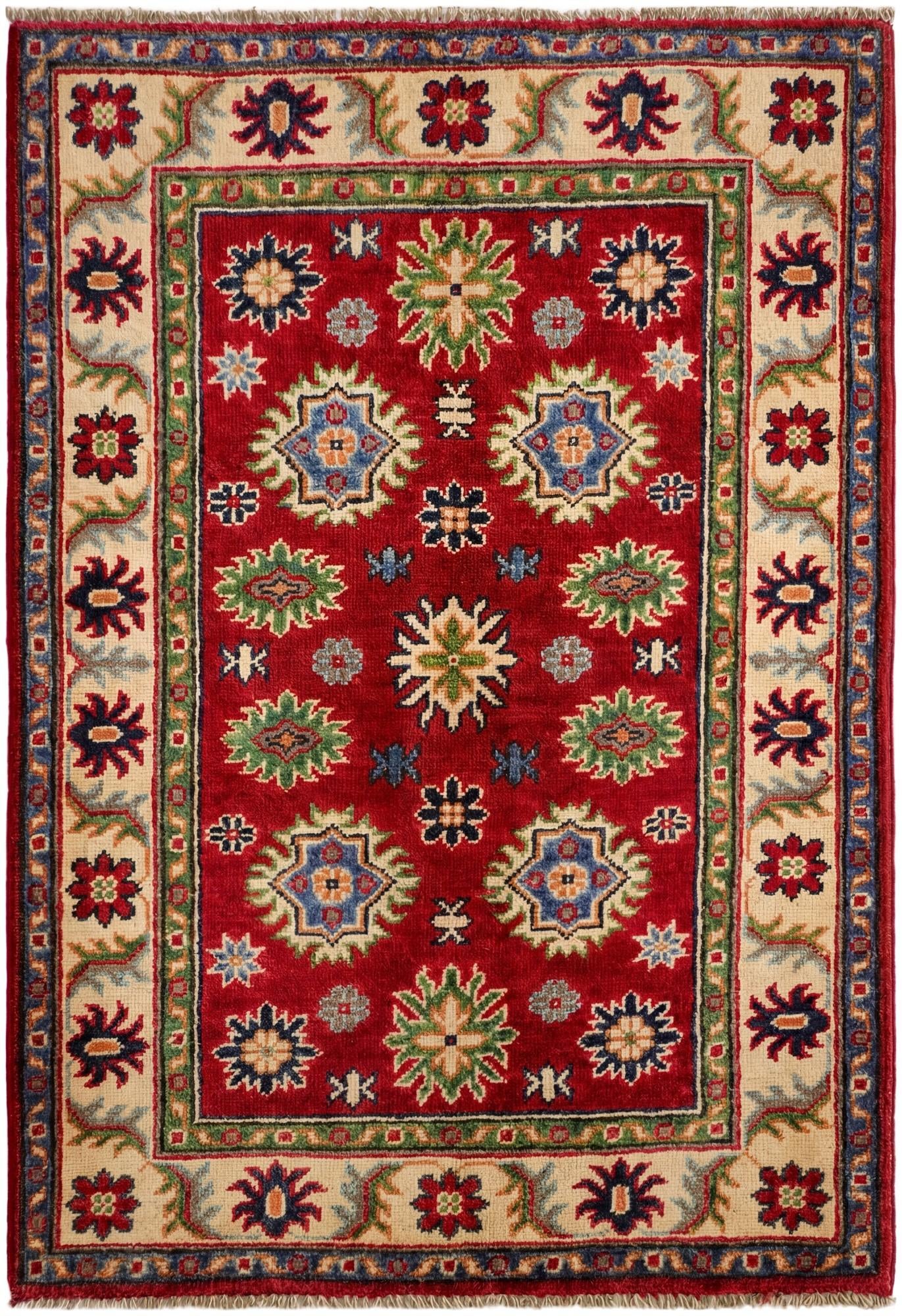 2' 10 x 4' 2 Hand Knotted Kazak Rug
