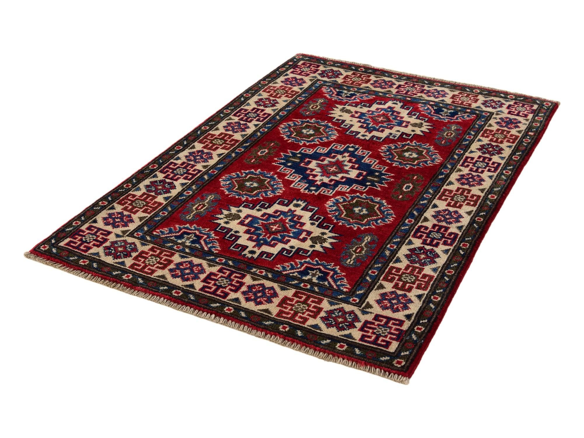 2' 7 x 3' 10 Hand Knotted Kazak Rug