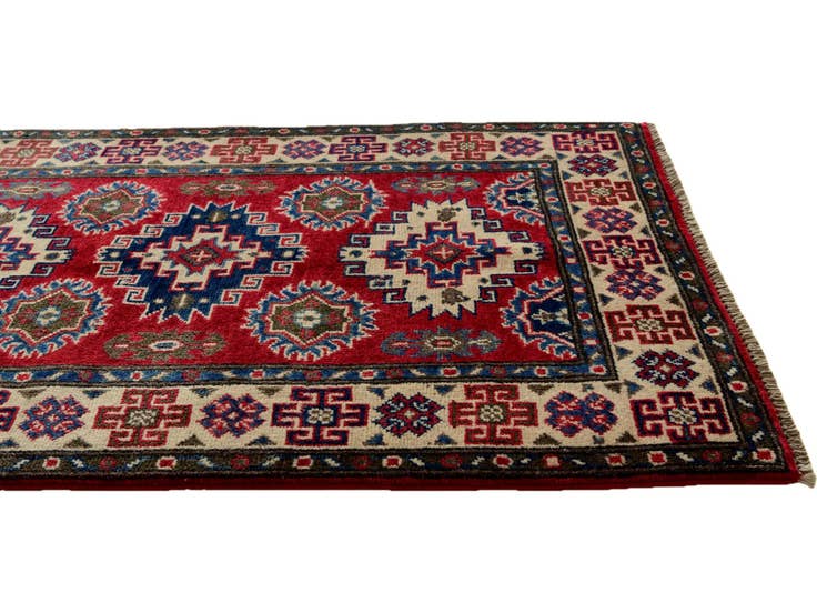 Detail image of 2' 7 x 3' 10 Hand Knotted Kazak Rug