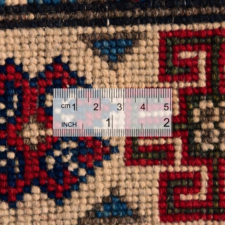 Detail image of 2' 7 x 3' 10 Hand Knotted Kazak Rug