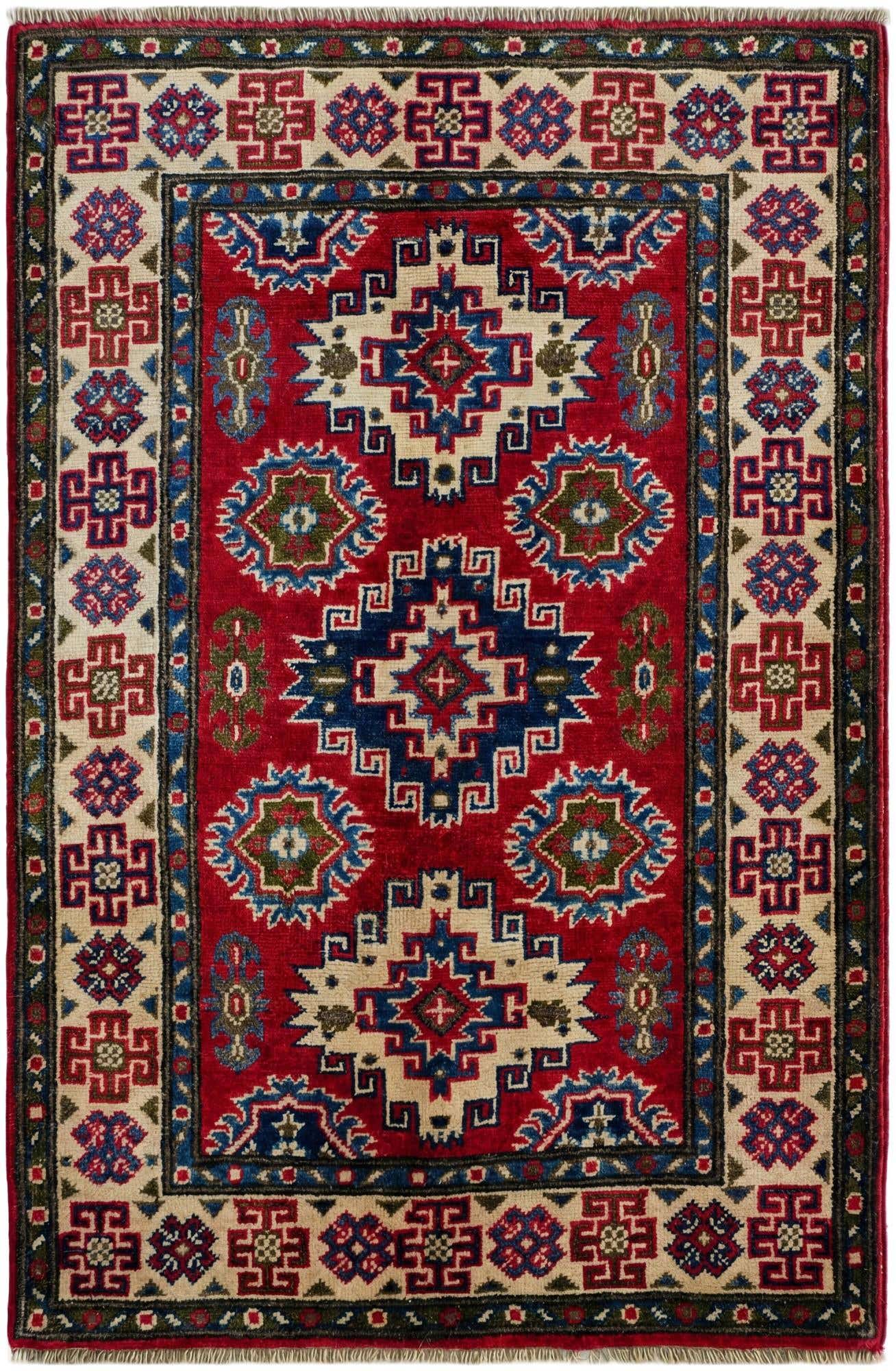 2' 7 x 3' 10 Hand Knotted Kazak Rug