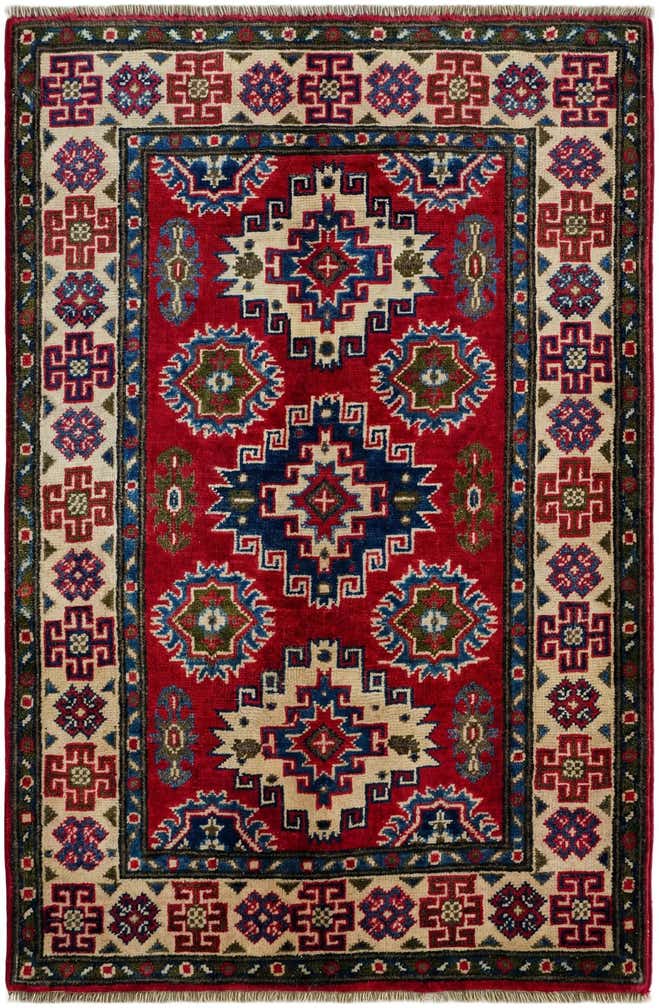2' 7 x 3' 10 Hand Knotted Kazak Rug