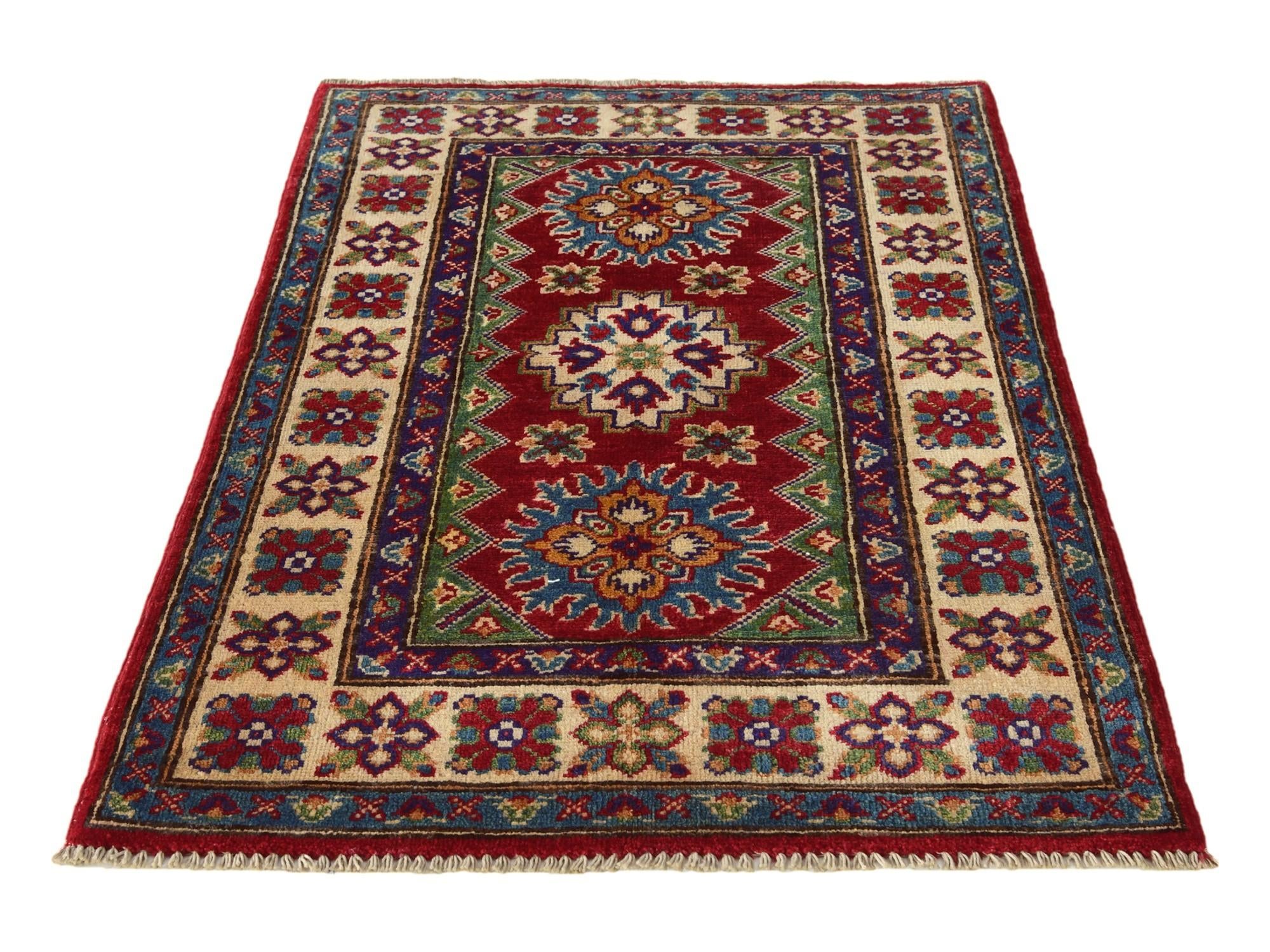 2' 7 x 4' 2 Hand Knotted Kazak Rug