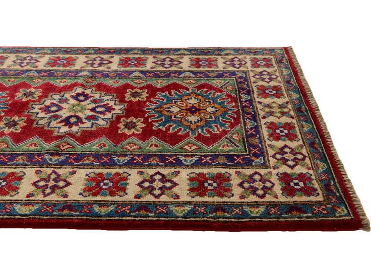 Detail image of 2' 7 x 4' 2 Hand Knotted Kazak Rug