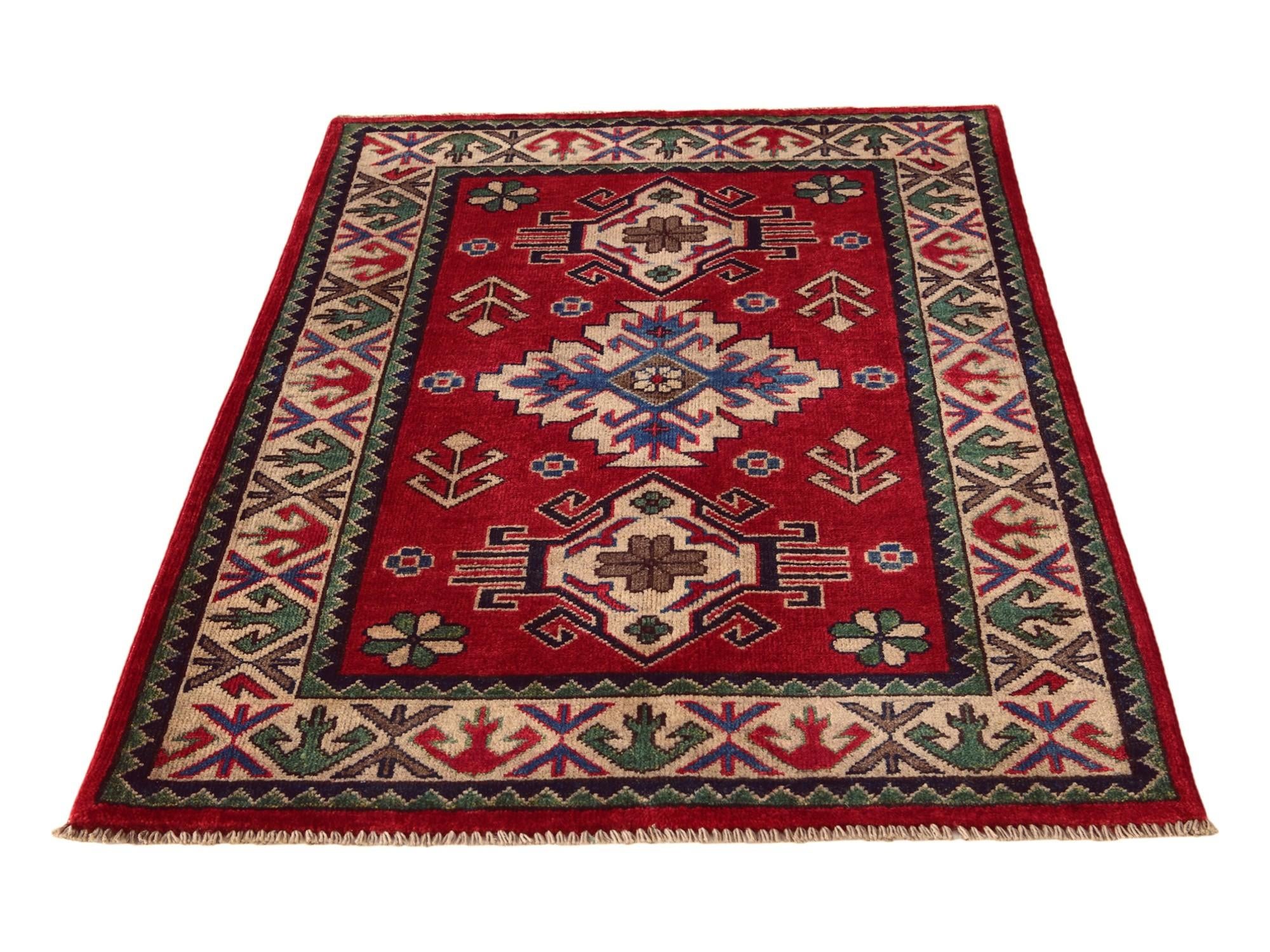 2' 9 x 4' 1 Hand Knotted Kazak Rug
