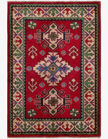 2' 9 x 4' 1 Hand Knotted Kazak Rug