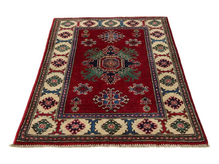 2' 7 x 4' Hand Knotted Kazak Rug
