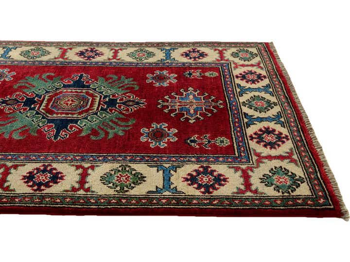 2' 7 x 4' Hand Knotted Kazak Rug
