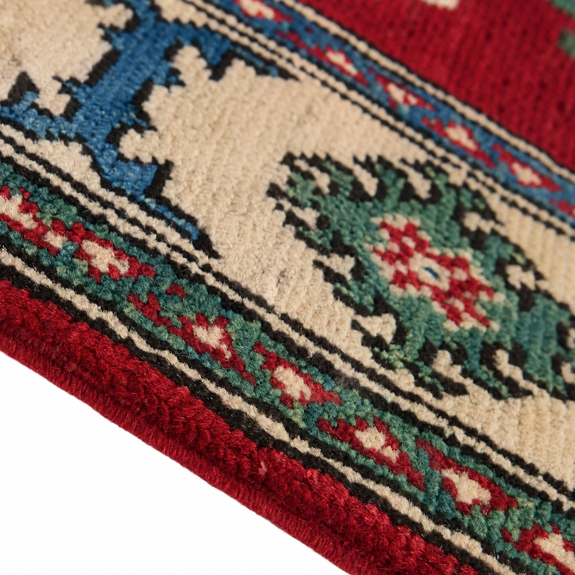 Detail image 8 of 12: 2' 7 x 4' Hand Knotted Kazak Rug