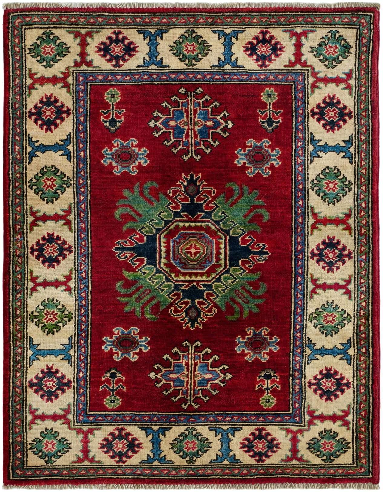 2' 7 x 4' Hand Knotted Kazak Rug