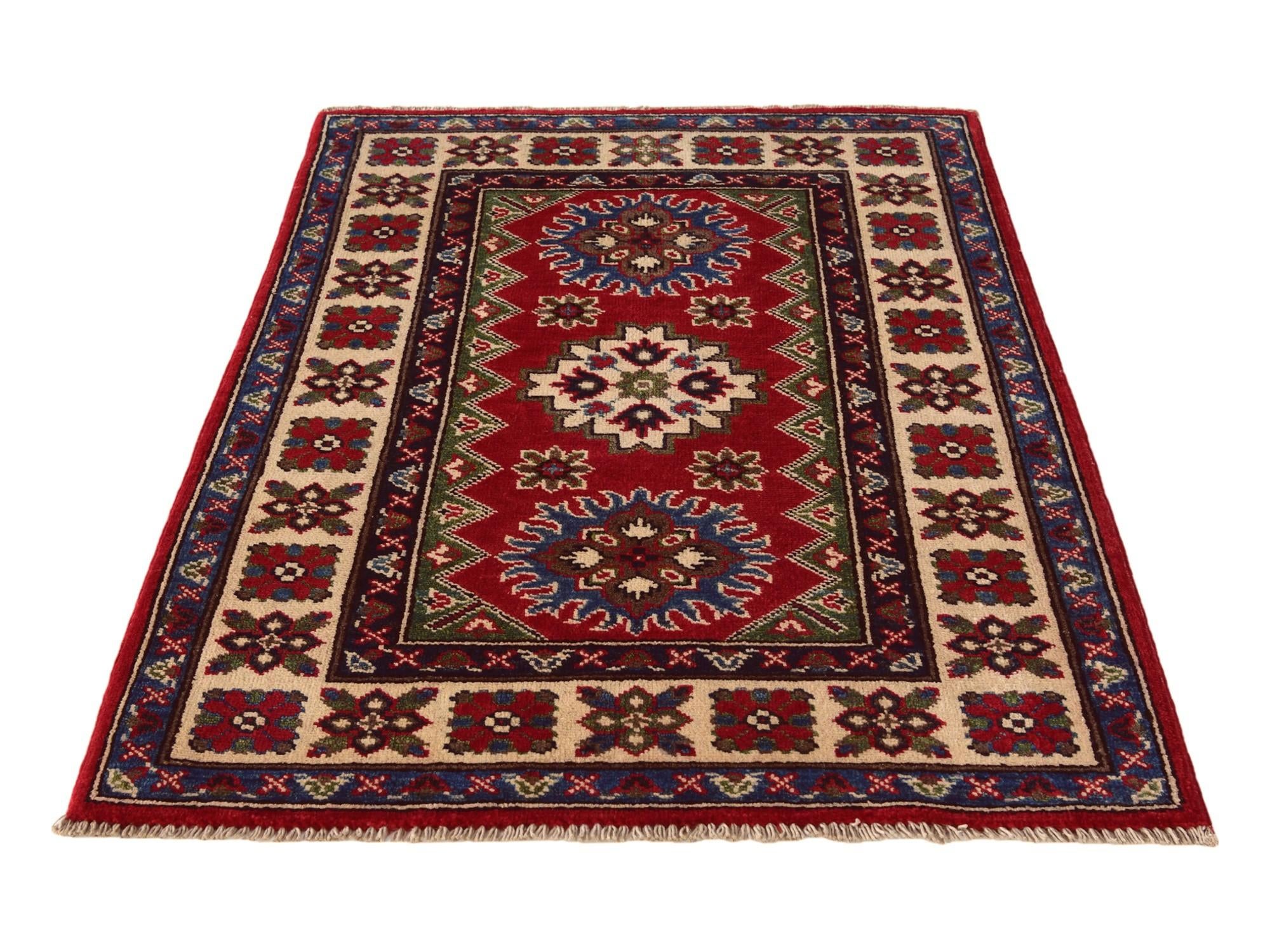 2' 9 x 4' 2 Hand Knotted Kazak Rug