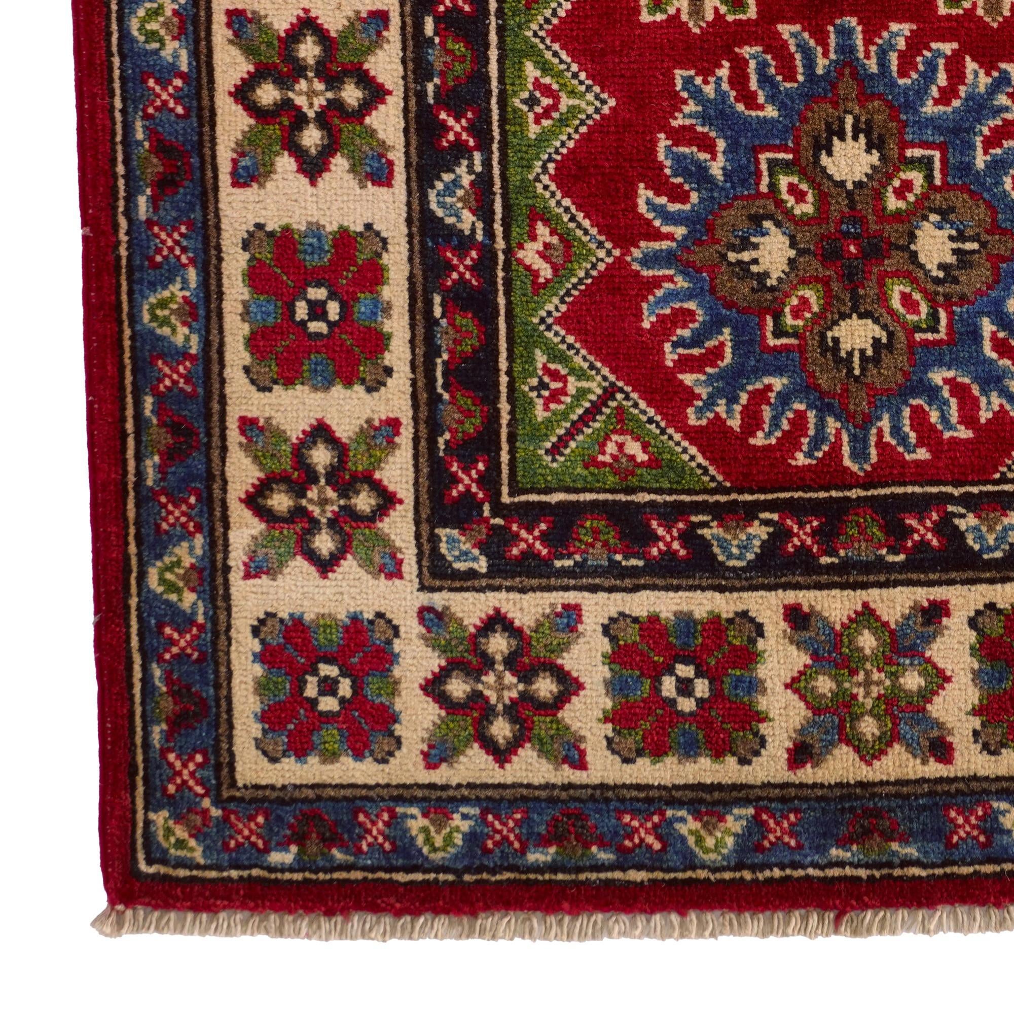 2' 9 x 4' 2 Hand Knotted Kazak Rug