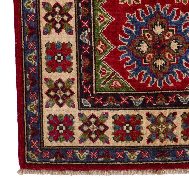 Detail image of 2' 9 x 4' 2 Hand Knotted Kazak Rug