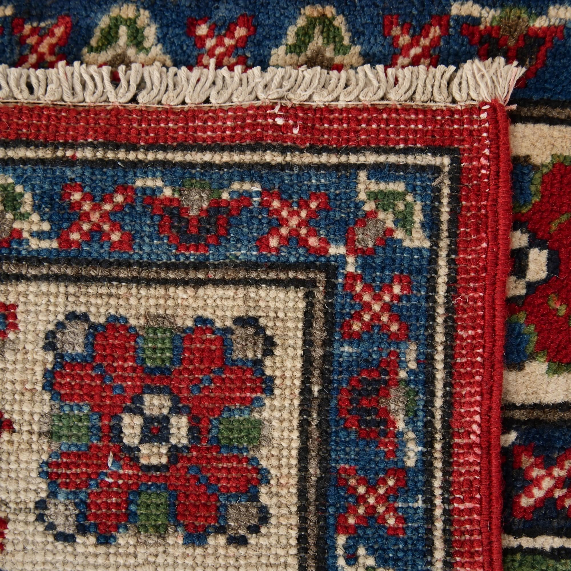 85cm x 125cm Hand Knotted Kazak Rug
