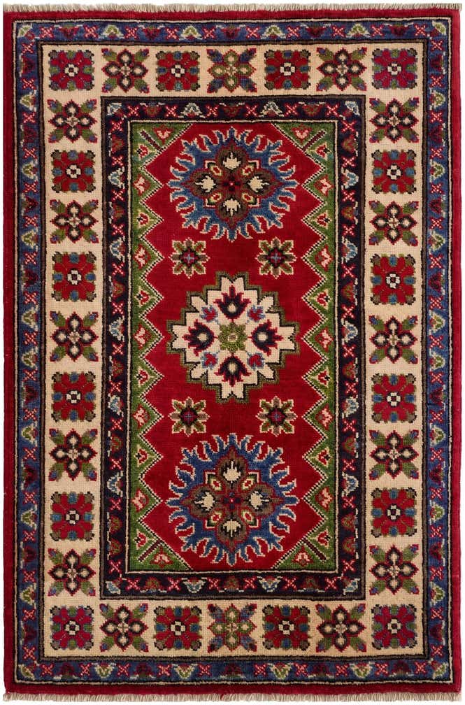 2' 9 x 4' 2 Hand Knotted Kazak Rug