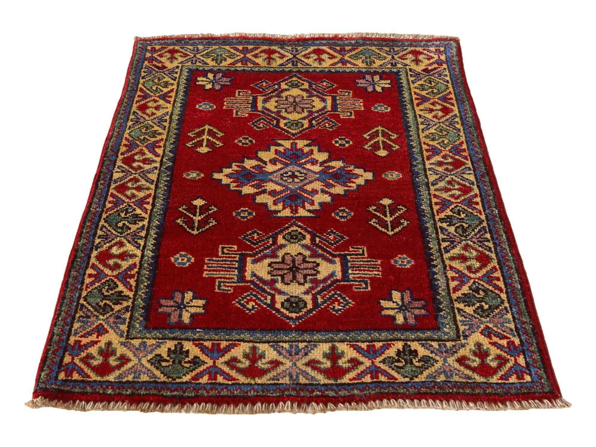 2' 2 x 3' Hand Knotted Kazak Rug