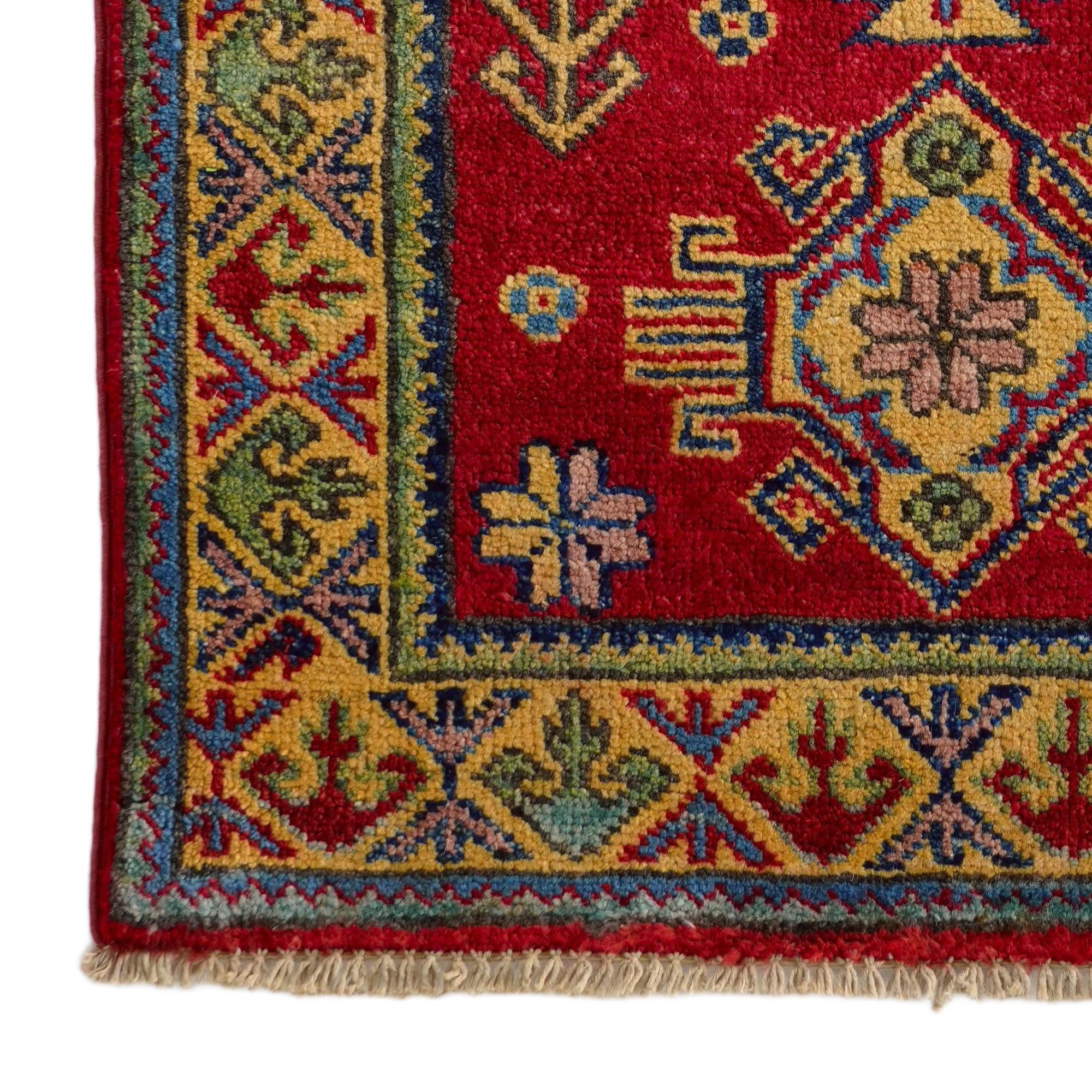 2' 2 x 3' Hand Knotted Kazak Rug